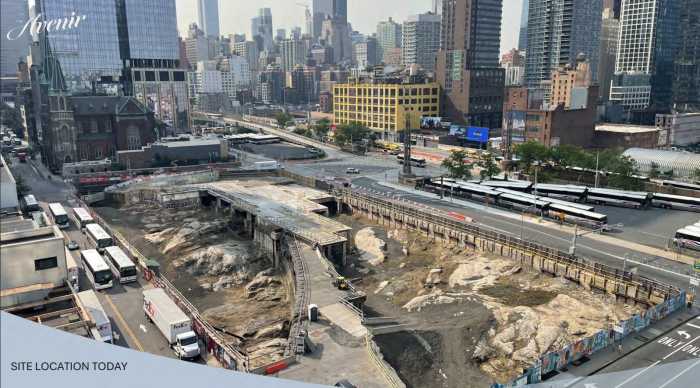 Hell's Kitchen casino plan gets warm reception at first hearing, but some locals are not ready to gamble on the bid 2 The site of the proposed 45-story mixed-use tower, The Avenir, at 41st Street and 11th Avenue in Hell’s Kitchen, being developed in a joint venture by Silverstein Properties, Rush Street Gaming, and Greenwood Gaming and Entertainment.