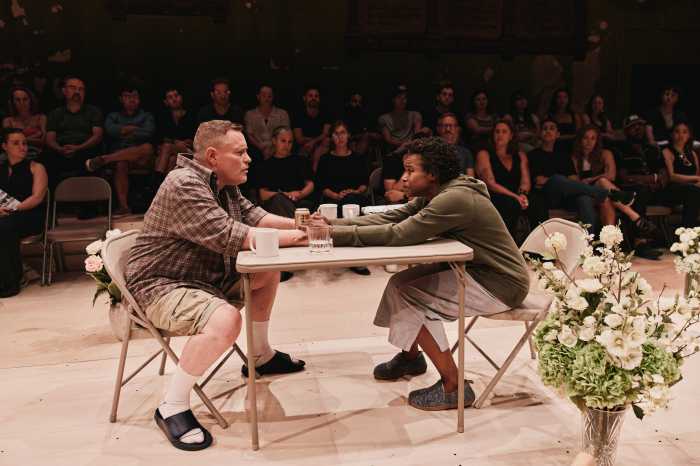 Danny McCarthy and Quincy Tyler Bernstine in Well, I’ll Let You Go, running through Aug. 29 at the Space at Irondale.