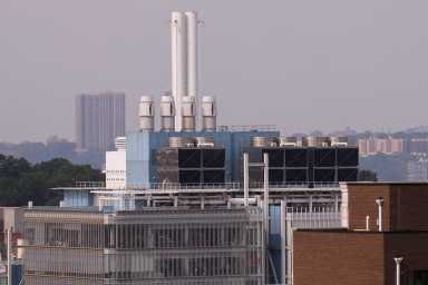 cooling towers in Harlem amid Legionnaires' disease outbreak