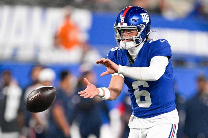 Giants' Jaxson Dart to be Russell Wilson's main backup? 'We'll see' 5 Jaxson Dart Giants preseason snap