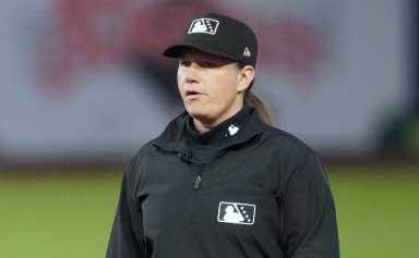 Ex-Hofstra softball star Jen Pawol to become MLB's first female umpire 32 Jen Pawol MLB umpire
